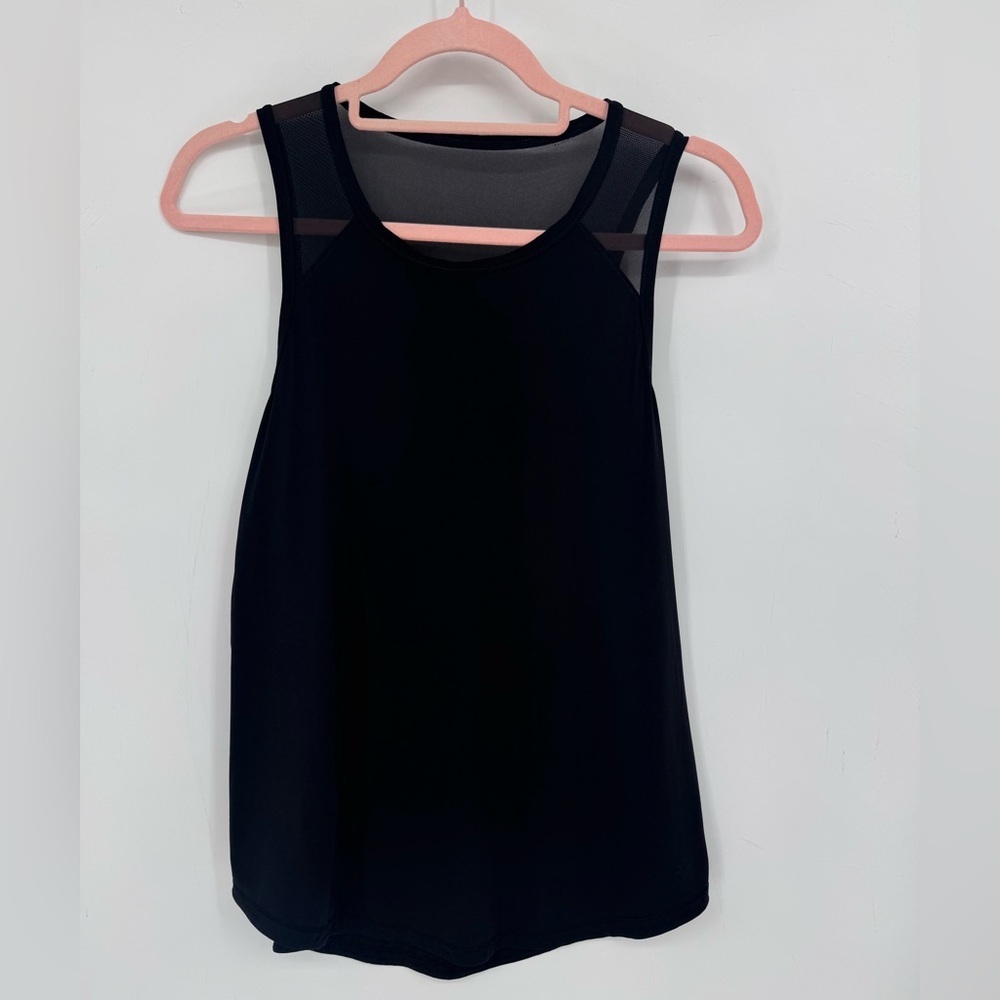 Aerie Women's Black Athletic Tank Top With Mesh Details Size Medium